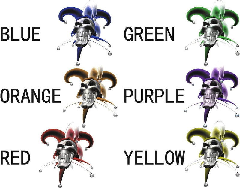 jester skulls decal color chart